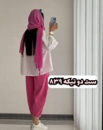 ست شومیز خنک و شلوار کوتاه دخترانه لاله