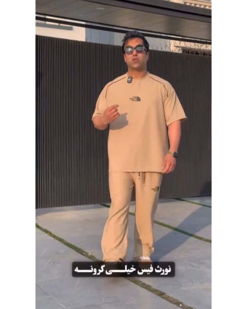 ست تیشرت و شلوار ارزان مردانه نورث فیس