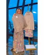 کت لینن و شلوار گلدار دخترانه مرسده