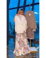 کت لینن و شلوار گلدار دخترانه مرسده