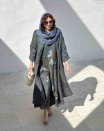 ست اورال و مانتو گلدار زنانه ناریکا