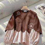 شومیز گلدوزی دخترانه مینیمال آنا