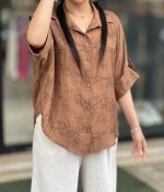 شومیز آستین کوتاه زنانه شانتون مهرسا