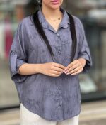 شومیز آستین کوتاه زنانه شانتون مهرسا