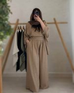 شومیز و شلوار بگ زنانه مینیمال اسپنیش