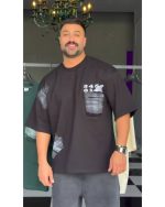 تیشرت باکسی نخی مردانه صخره ای