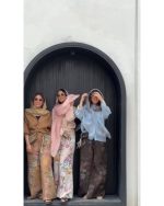 شومیز شلوار طرحدار دخترانه لینن قاصدک