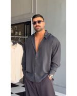 پیراهن لینن خنک مردانه ساده پندار