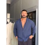 پیراهن لینن خنک مردانه ساده پندار