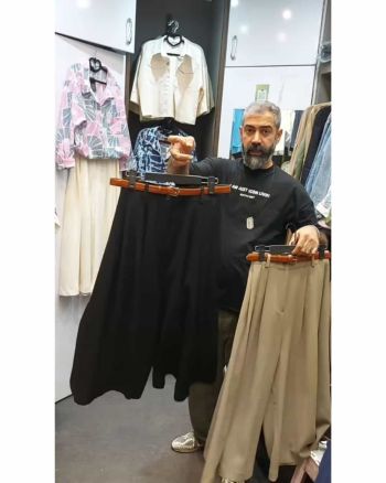 شلوار دامنی زنانه لینن آتوسا