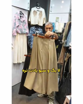 شلوار دامنی زنانه لینن آتوسا