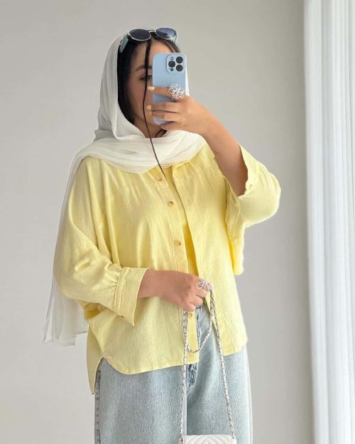 شومیز پاستیلی دخترانه کوتاه پریسان