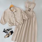 ست دو تیکه سارافون و شومیز بلوط