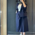 کت شلوار بگ کوتاه تابستانی ژاکلین