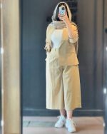 کت شلوار بگ کوتاه تابستانی ژاکلین