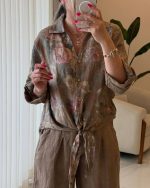 ست شومیز و شلوار تابستانی برلیان