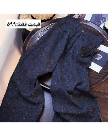 شلوار بگ دخترانه گلگلی مه سیما