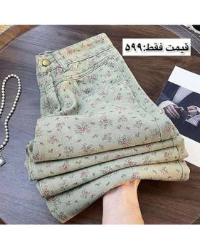 شلوار بگ دخترانه گلگلی مه سیما