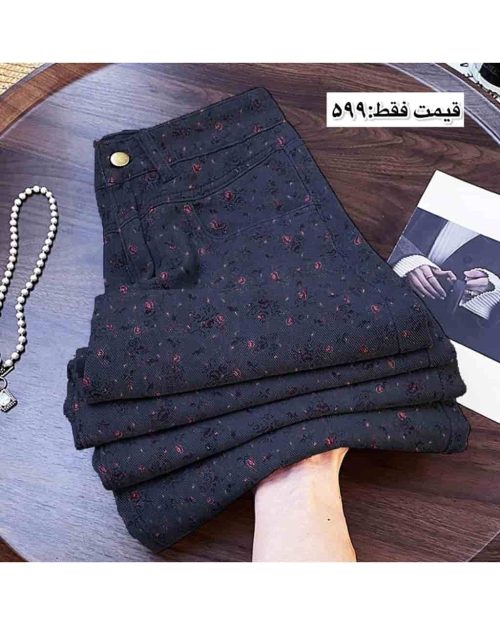 شلوار بگ دخترانه گلگلی مه سیما