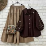 شومیز دامن دخترانه لینن گلناز