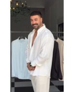 پیراهن وارداتی خنک مردانه ساده ویهان