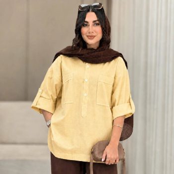 مانتو سه دکمه خنک و تابستانه مهشید - تصویر 15