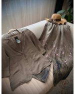 ست کت شلوار بگ تابستانه مدل سنبل