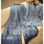 ست کت‌ شلوار بگ تابستانه مدل سنبل