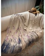 ست کت شلوار بگ تابستانه مدل سنبل