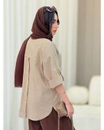 مانتو سه دکمه خنک و تابستانه مهشید