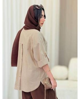 مانتو سه دکمه خنک و تابستانه مهشید