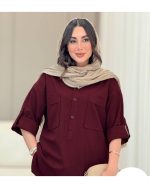 مانتو سه دکمه خنک و تابستانه مهشید
