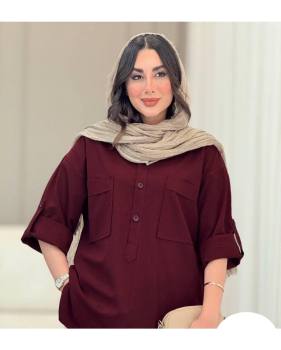 مانتو سه دکمه خنک و تابستانه مهشید