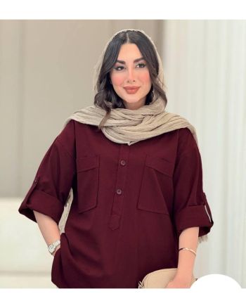 مانتو سه دکمه خنک و تابستانه مهشید
