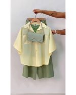 شومیز دخترانه پاستیلی مدل هلن