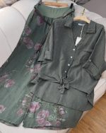 ست شومیز شلوار خاص پسند گلبو