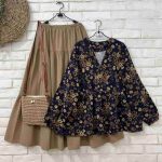 ست شومیز گلدار دامن مدل پریا