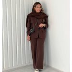 ست کت شلوار شیک مدل قطره