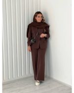 ست کت شلوار شیک مدل قطره