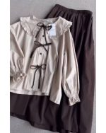 ست شومیز دامن دخترانه مدل شکلات