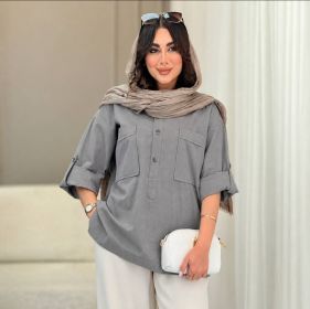 مانتو سه دکمه خنک و تابستانه مهشید - تصویر 13