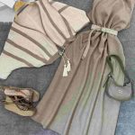 ست زنانه کت کنفی پیراهن آیلین