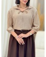 شومیز زنانه آستین سه ربع الینور