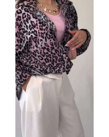 شومیز زنانه پلنگی ساهی