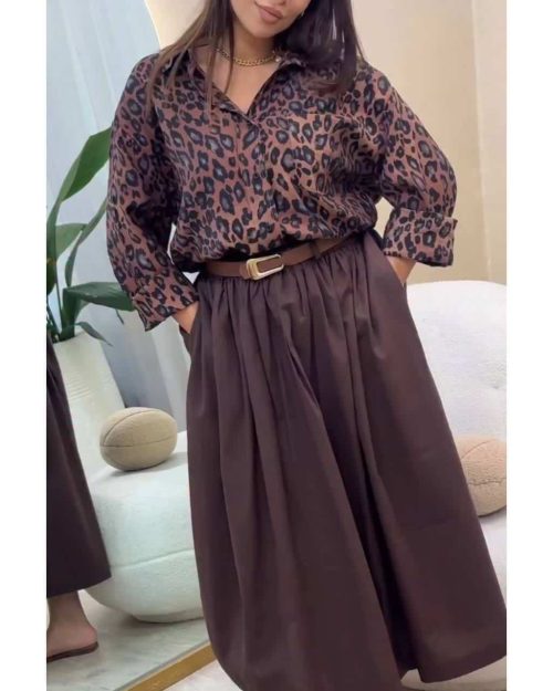 ست زنانه شومیز دامن فرناز