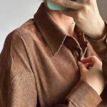 شومیز زنانه پاییزی مخمل کبریتی شهرزاد