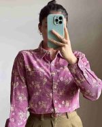 شومیز زنانه پاییزی مخمل کبریتی شهرزاد
