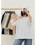 تیشرت زنانه آستین کوتاه ترمه