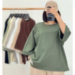 تیشرت زنانه آستین کوتاه ترمه