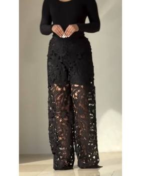 شلوار زنانه مجلسی گیپور محنا